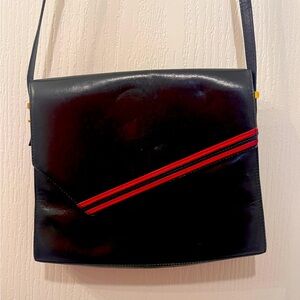 Rare vintage Saks Fifth Avenue Italy leather handbag